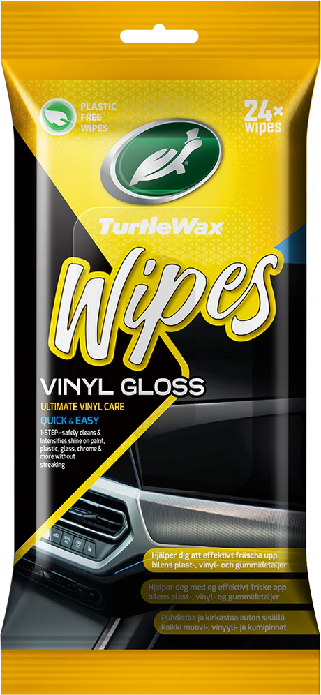 TURTLE WAX VINYL GLOSS WIPES FLATPACK (2280-752370)