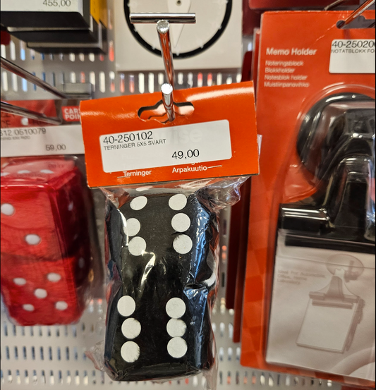 TERNINGAR TIL RÚTIN SVART 5X5 (40-250102)